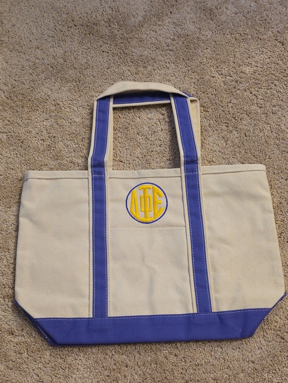 Delta Phi Epsilon Canvas Travel Bag